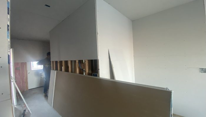 Drywall being installed in a residential home in Arizona.