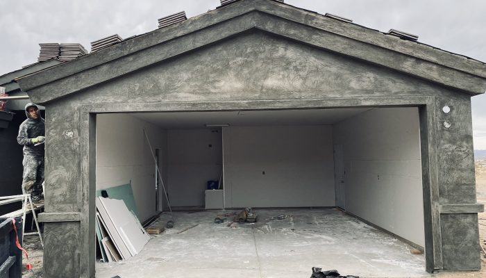 Stucco applied to a residential home in Arizona.